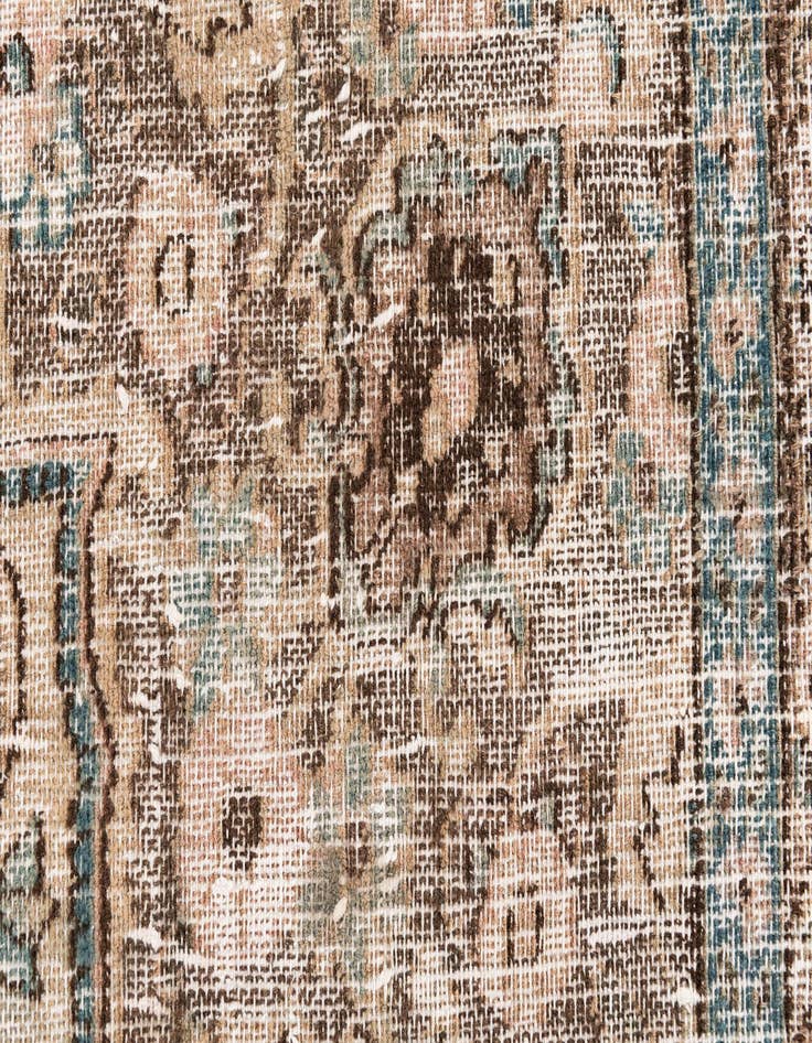 Detail image of  7' 3 x 10' 10  Hand Knotted Ultra Vintage Persian Wool Rug