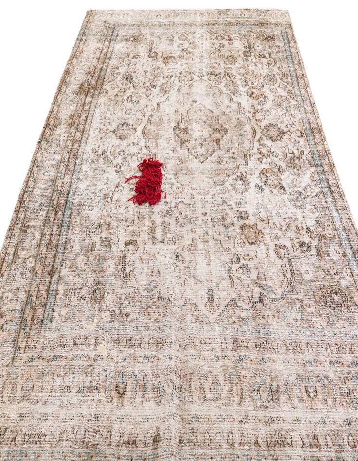 Detail image of  7' 3 x 10' 10  Hand Knotted Ultra Vintage Persian Wool Rug