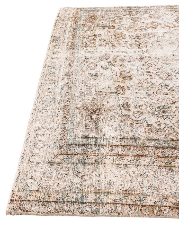 Detail image of  7' 3 x 10' 10  Hand Knotted Ultra Vintage Persian Wool Rug