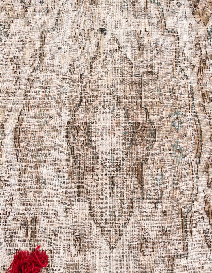 Detail image of  7' 3 x 10' 10  Hand Knotted Ultra Vintage Persian Wool Rug