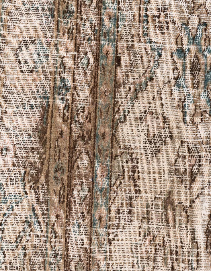 Detail image of  7' 3 x 10' 10  Hand Knotted Ultra Vintage Persian Wool Rug