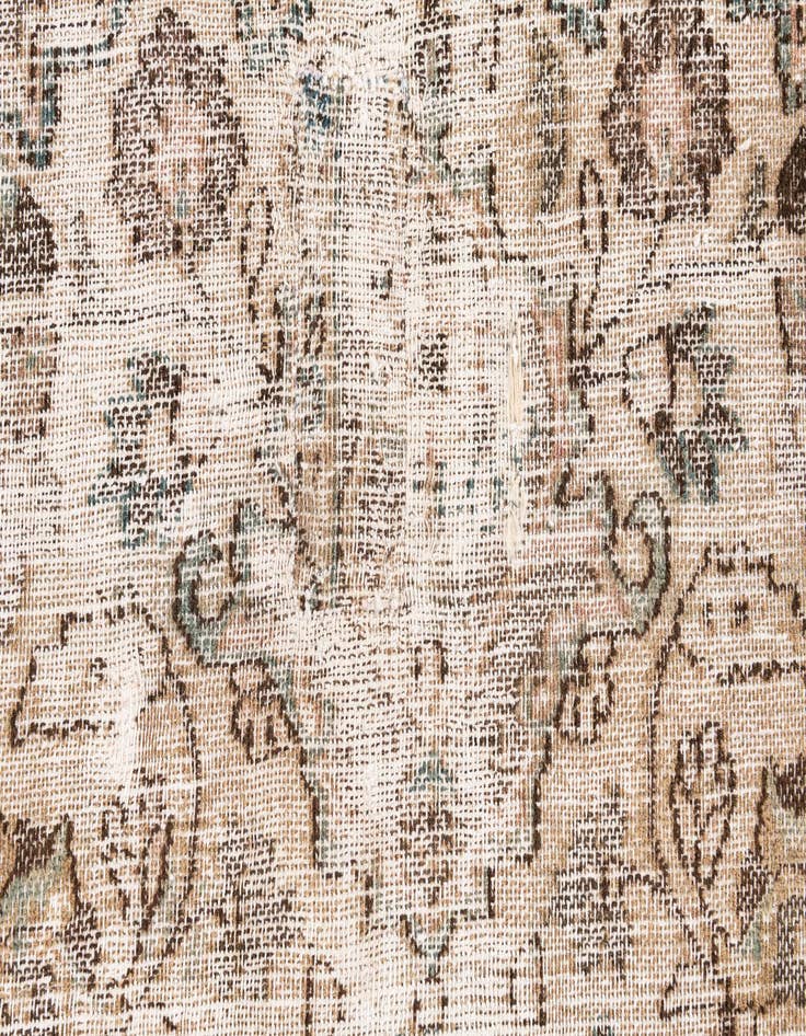 Detail image of  7' 3 x 10' 10  Hand Knotted Ultra Vintage Persian Wool Rug