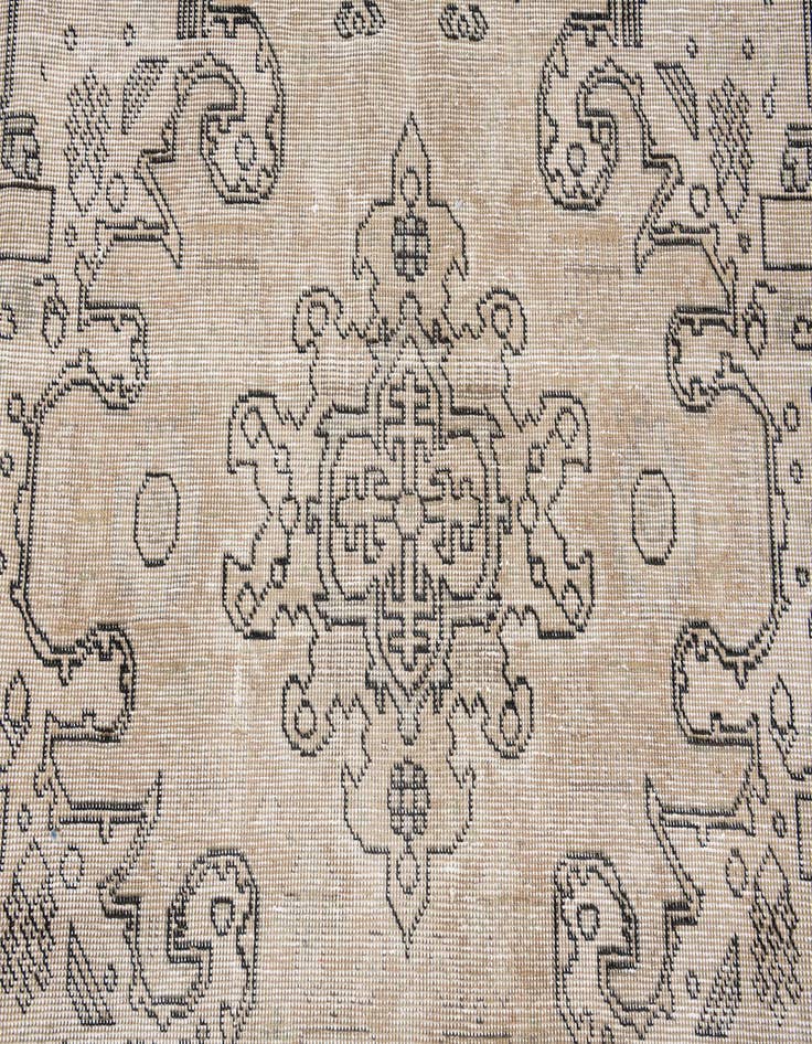 Detail image of  7' 8 x 11' 2  Hand Knotted Ultra Vintage Persian Wool Rug