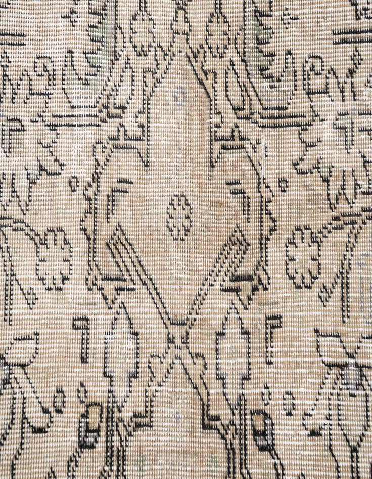 Detail image of  7' 8 x 11' 2  Hand Knotted Ultra Vintage Persian Wool Rug