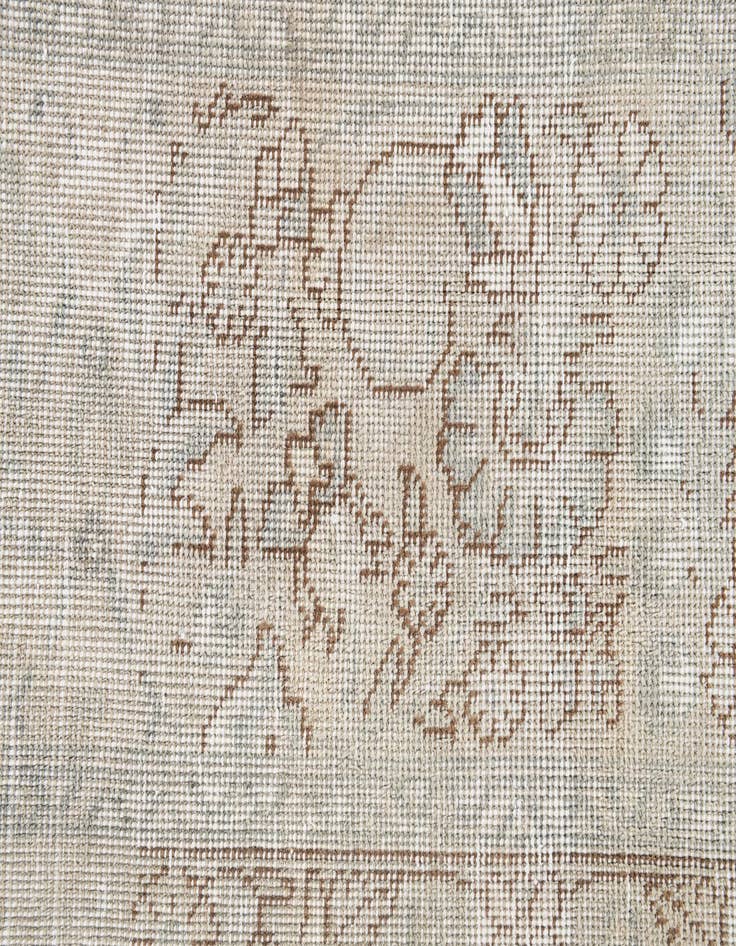 Detail image of  9' 3 x 13'  Hand Knotted Ultra Vintage Persian Wool Rug