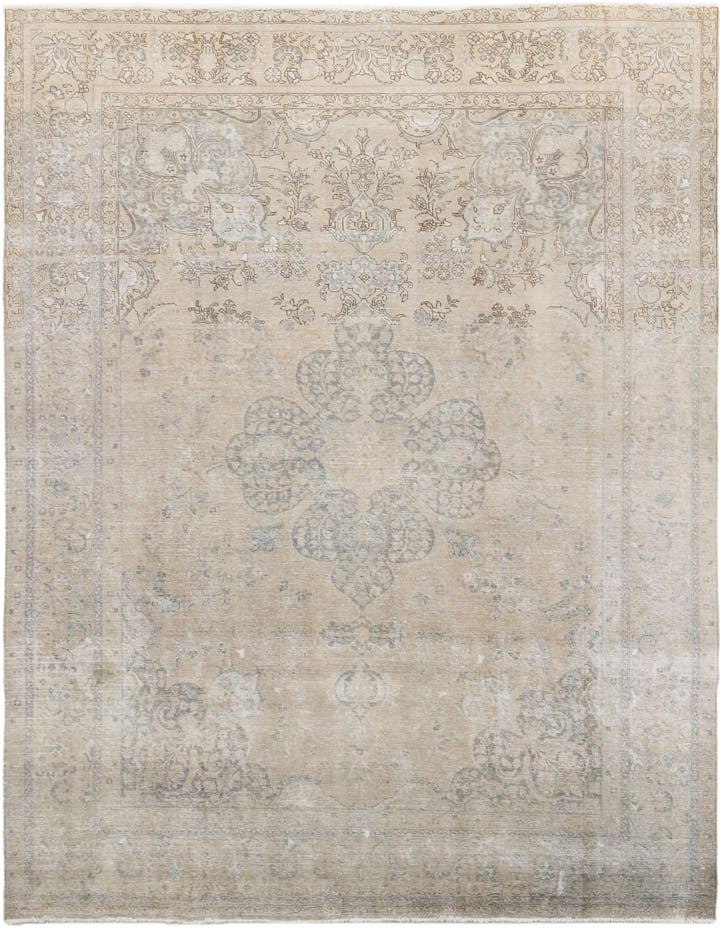  9' 3 x 13'  Hand Knotted Ultra Vintage Persian W...