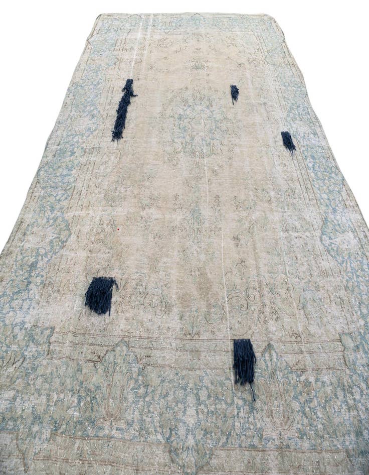 Detail image of  9' 2 x 12' 1  Hand Knotted Ultra Vintage Persian Wool Rug