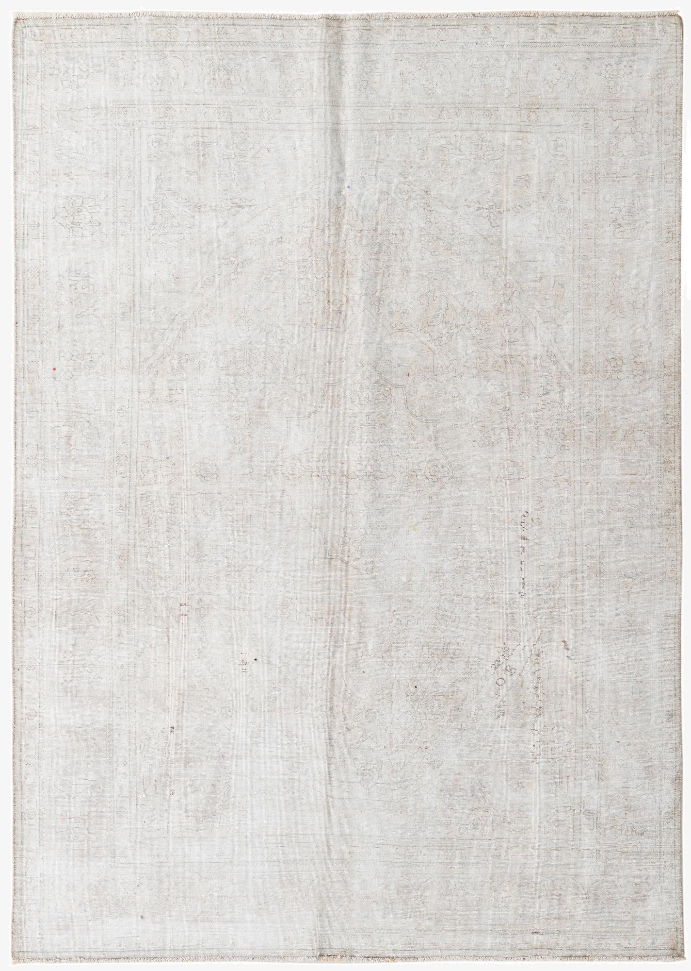  6' 7 x 9' 4  Hand Knotted Ultra Vintage Persian Wool Rug