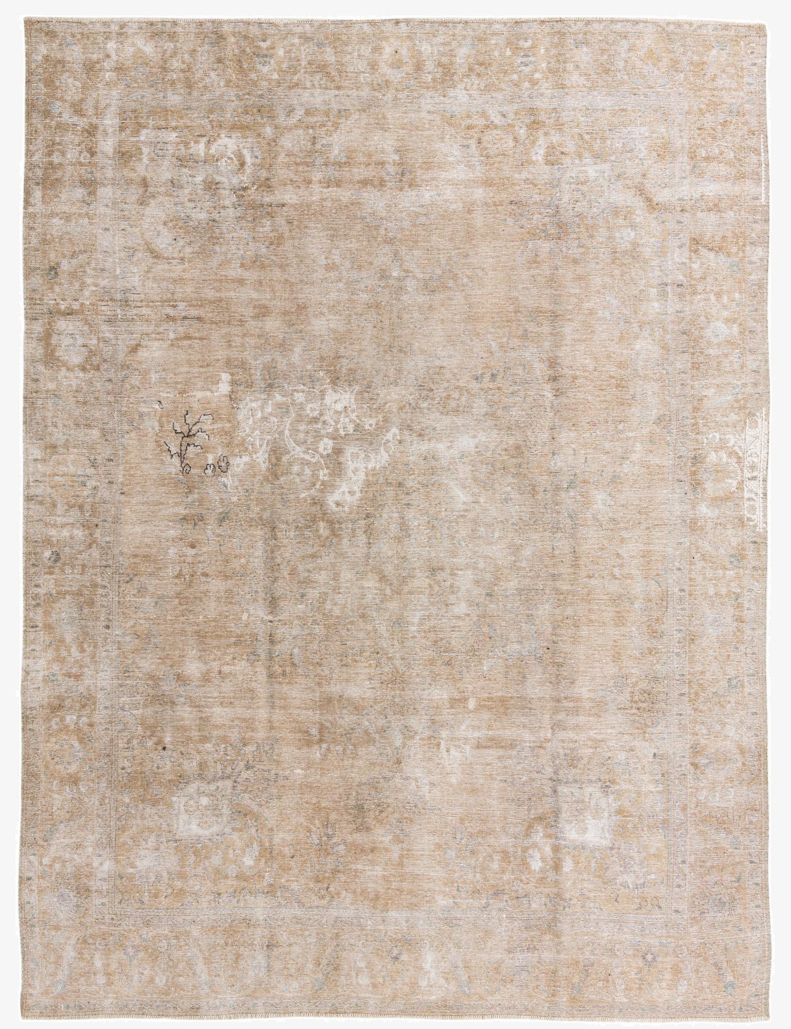  9' 4 x 12' 10  Hand Knotted Ultra Vintage Persian Wool Rug