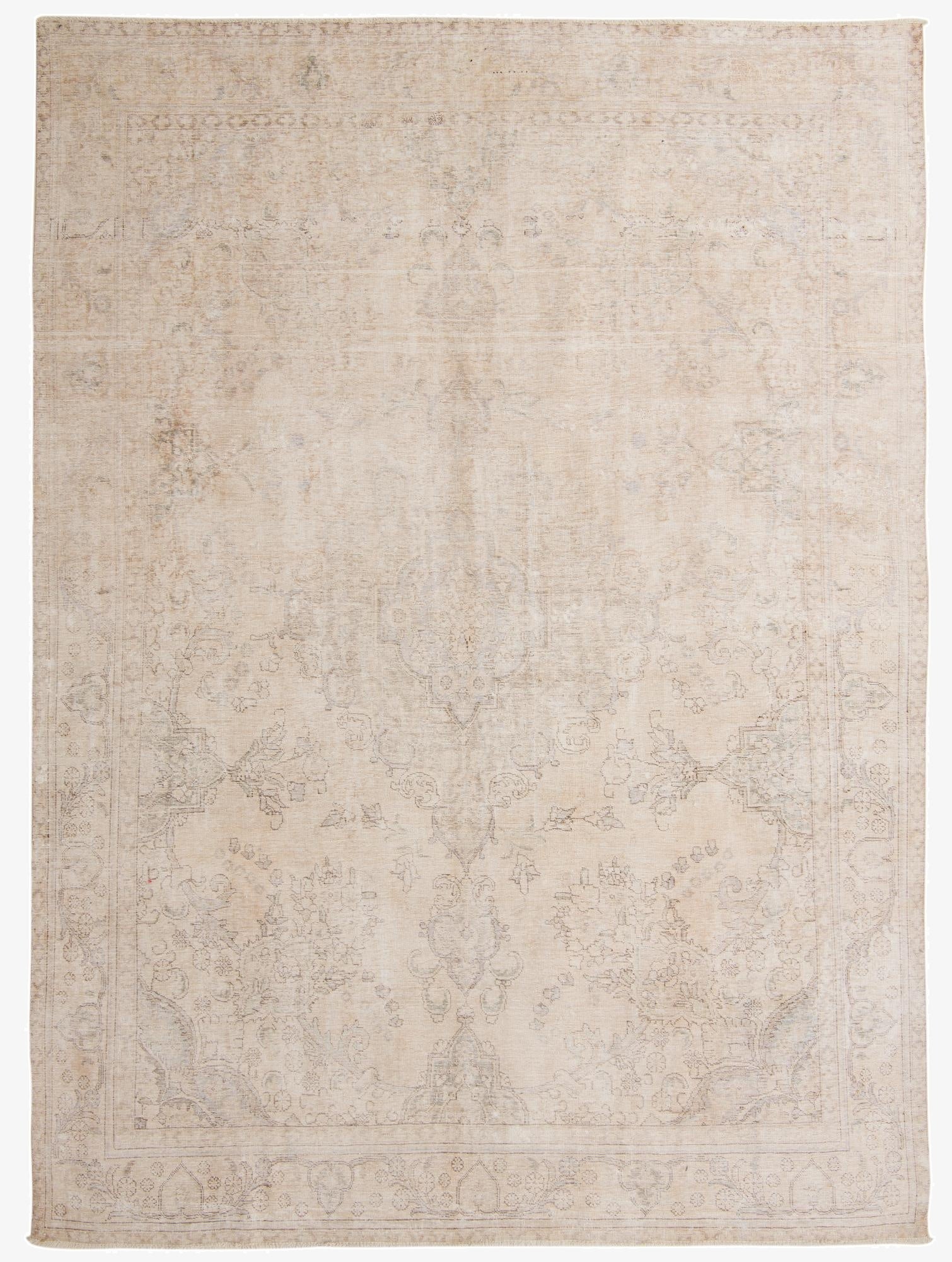  9' 4 x 13' 1  Hand Knotted Ultra Vintage Persian Wool Rug