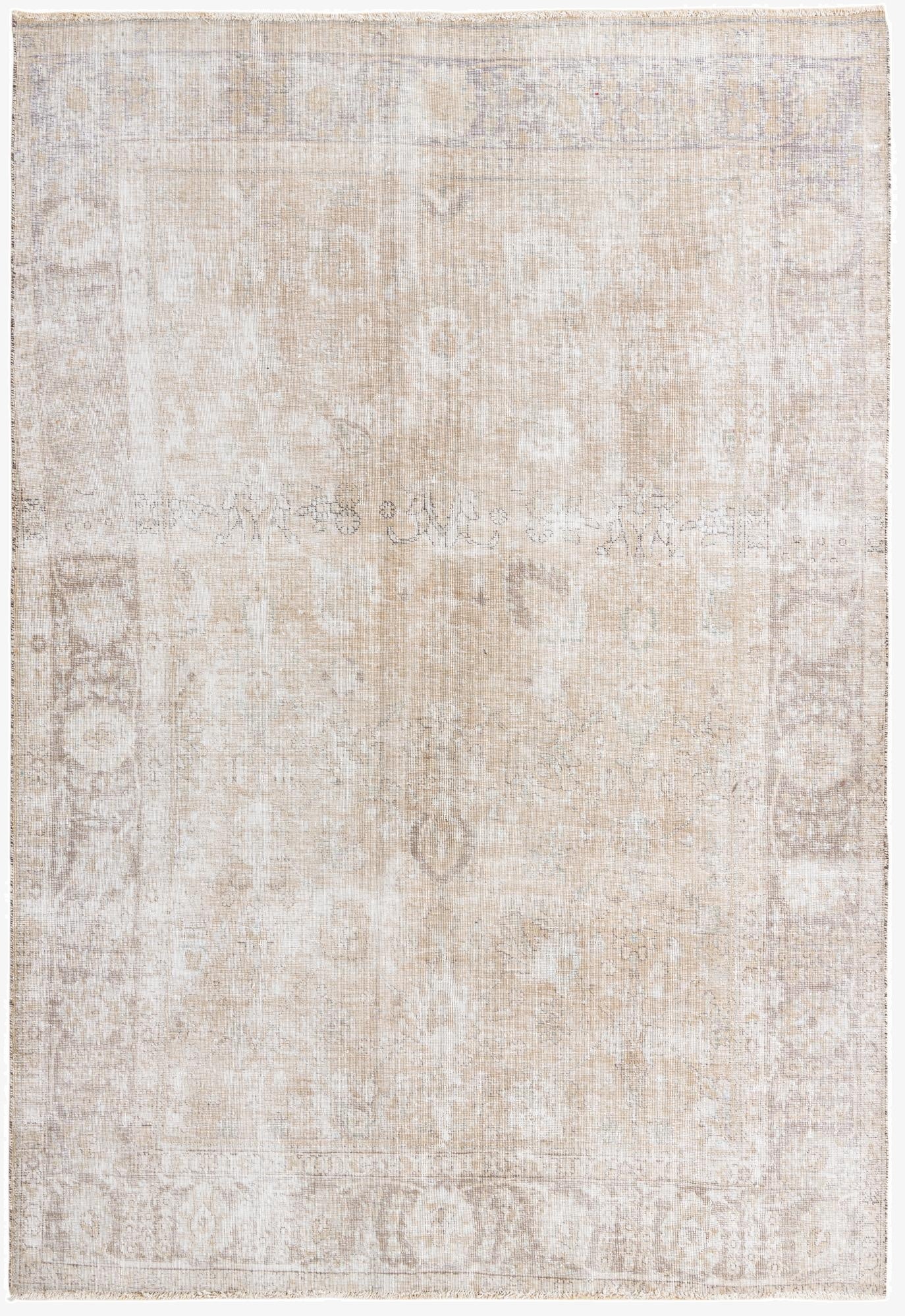  6' 3 x 9' 3  Hand Knotted Ultra Vintage Persian Wool Rug