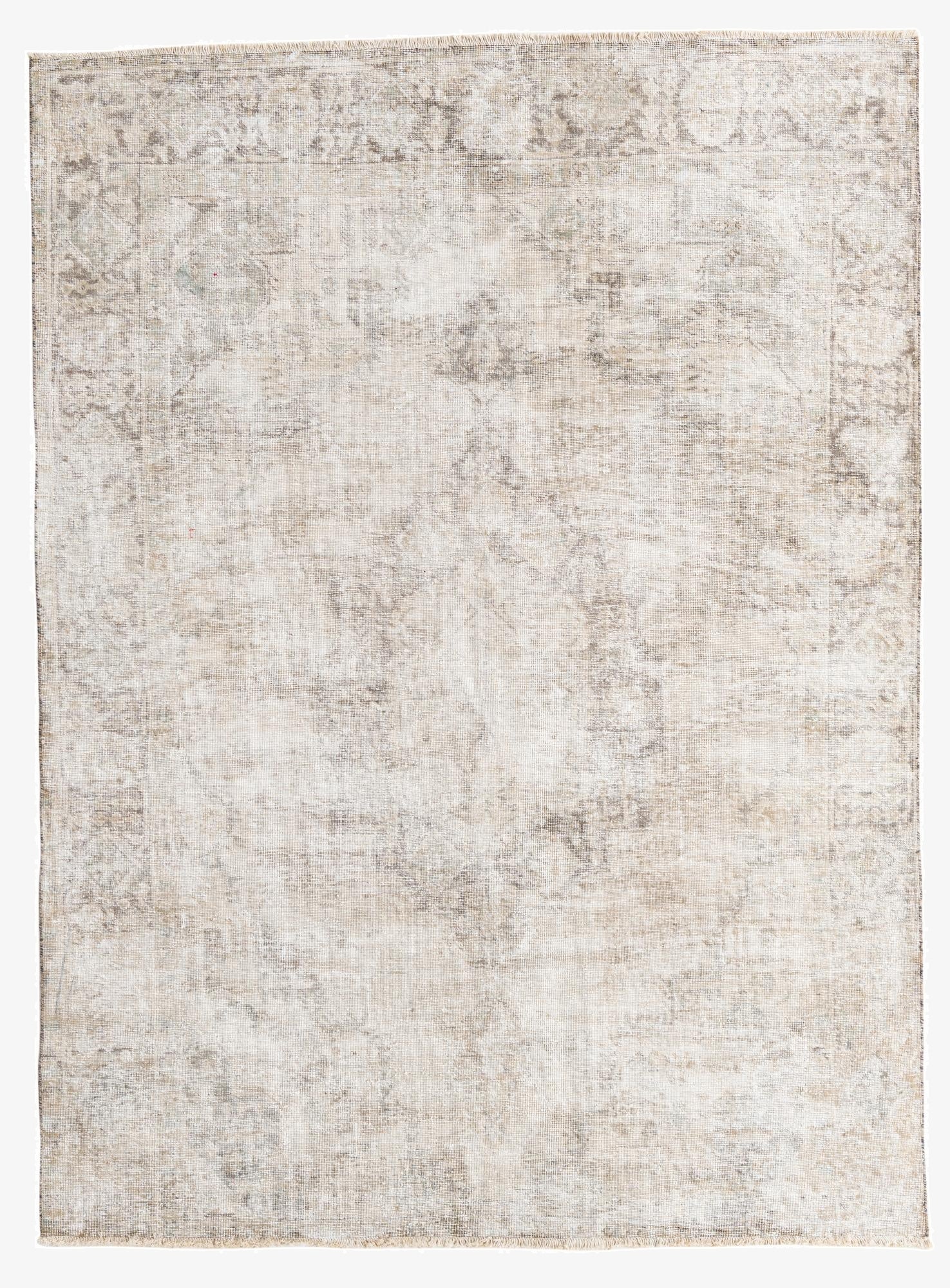  6' 2 x 8' 3  Hand Knotted Ultra Vintage Persian Wool Rug