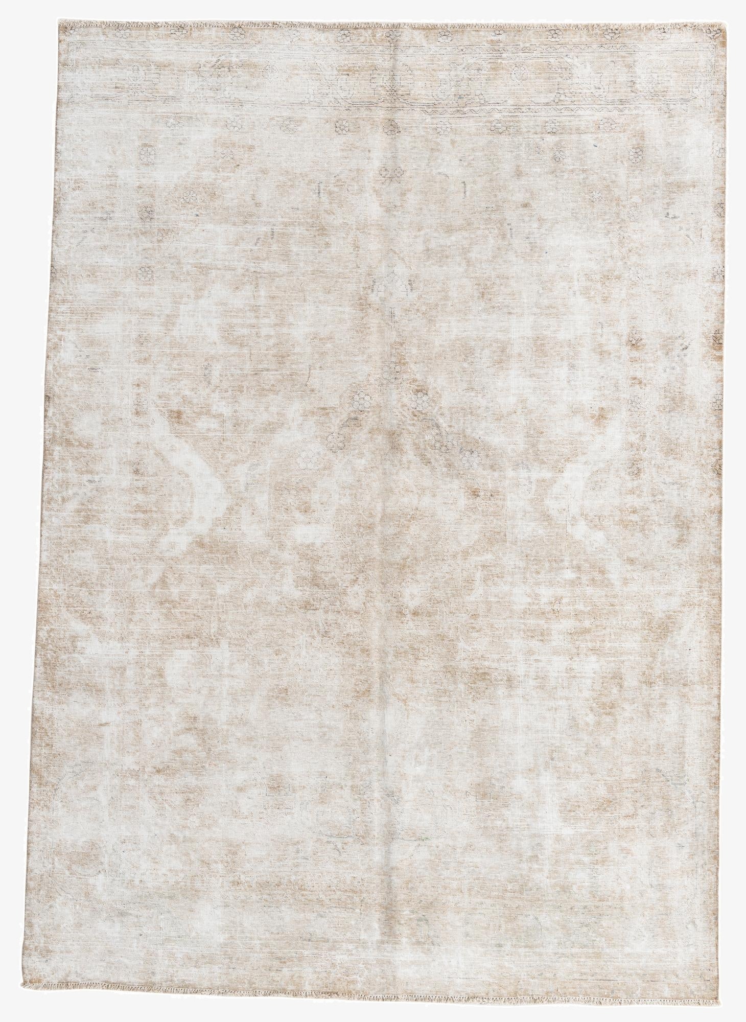  6' 7 x 9' 6  Hand Knotted Ultra Vintage Persian Wool Rug