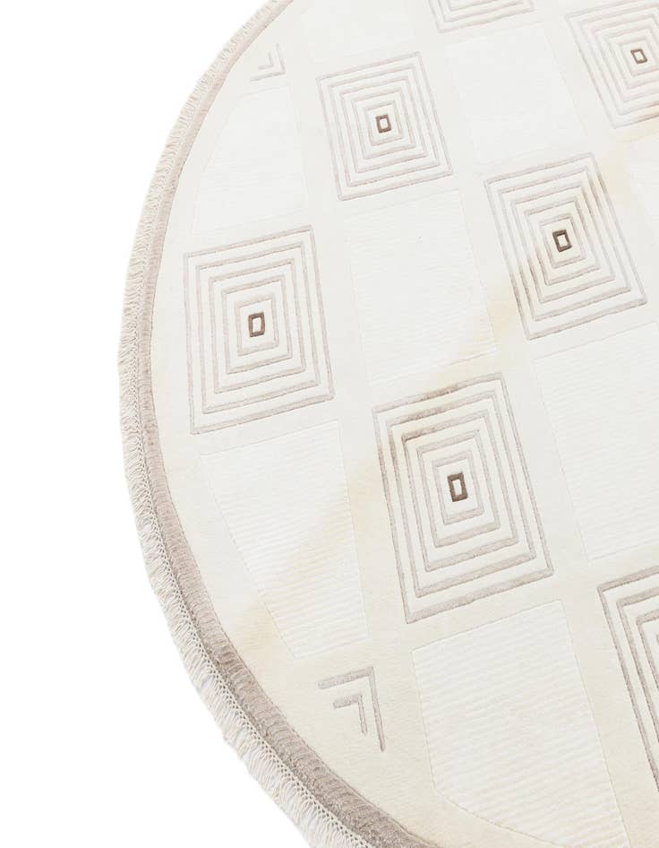 Detail image of  6' 3 x 6' 3  Hand Knotted Darya Round Rug