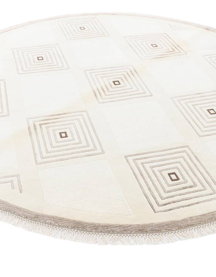 Detail image of  6' 3 x 6' 3  Hand Knotted Darya Round Rug