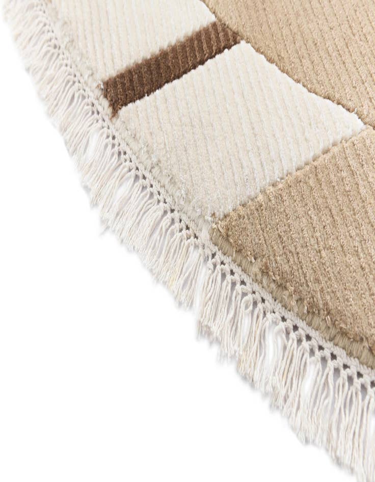 Detail image of  6' 7 x 6' 7  Hand Knotted Darya Wool Round Rug