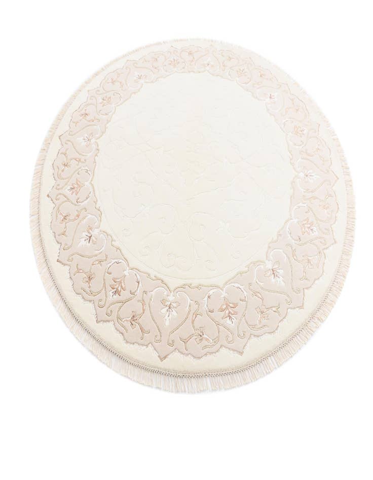 Detail image of  6' 5 x 6' 5  Hand Knotted Darya Round Rug