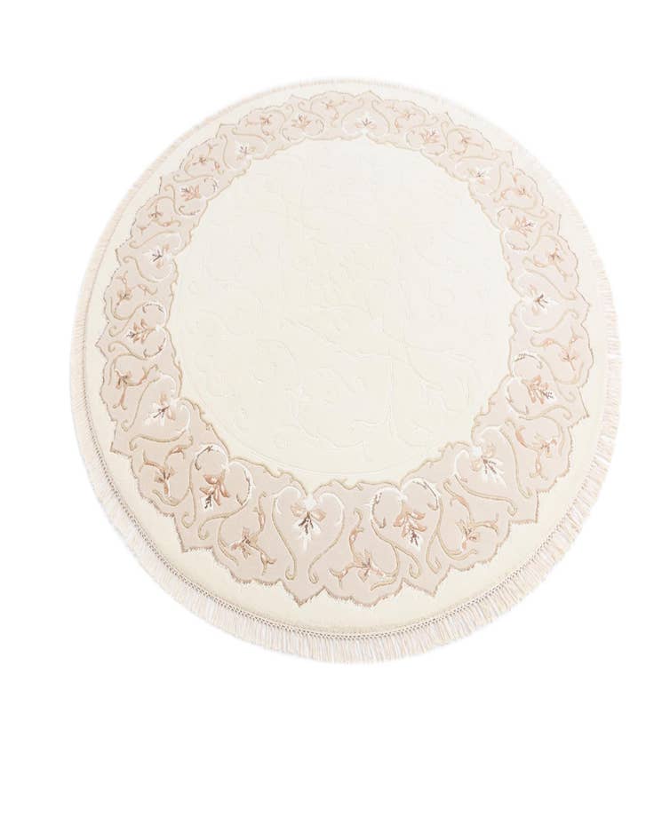 Detail image of  6' 5 x 6' 5  Hand Knotted Darya Round Rug