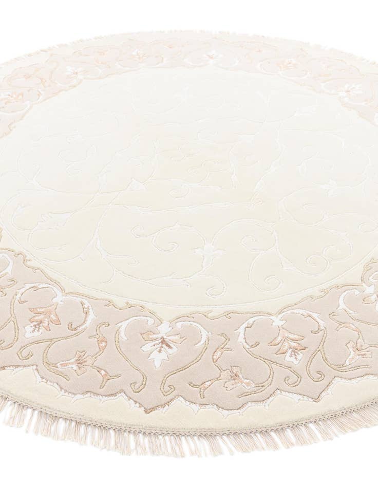 Detail image of  6' 5 x 6' 5  Hand Knotted Darya Round Rug