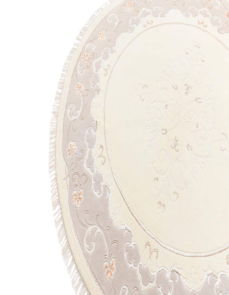 Detail image of  6' 7 x 6' 7  Hand Knotted Darya Round Rug