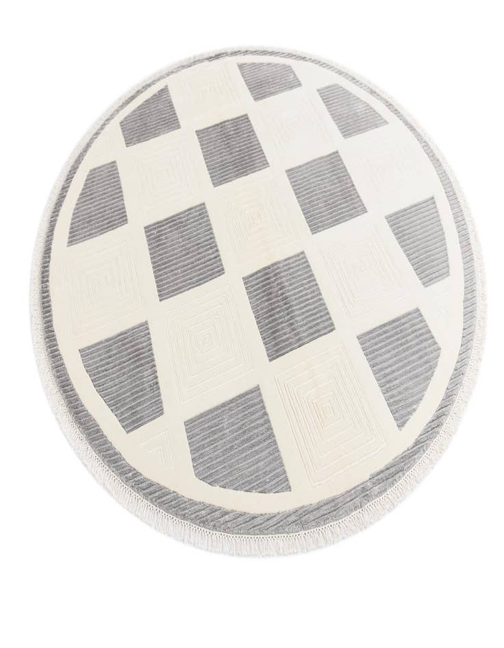 Detail image of  6' 4 x 6' 4  Hand Knotted Darya Wool Round Rug