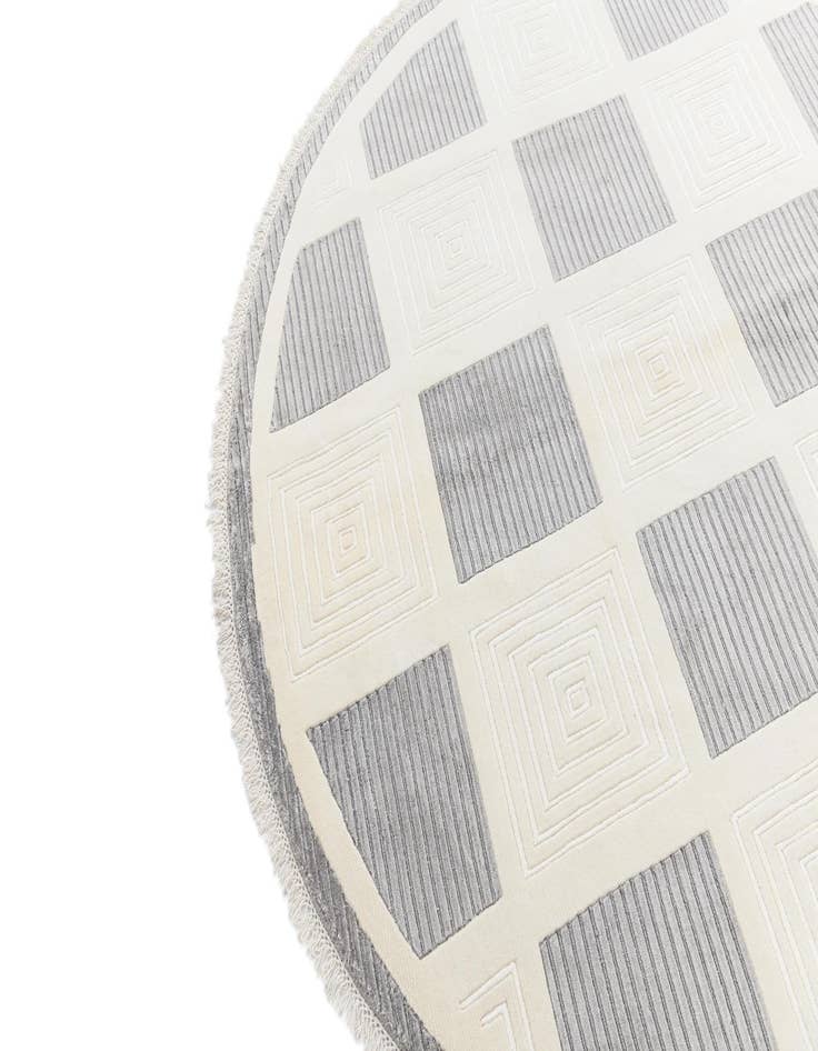 Detail image of  6' 4 x 6' 4  Hand Knotted Darya Wool Round Rug