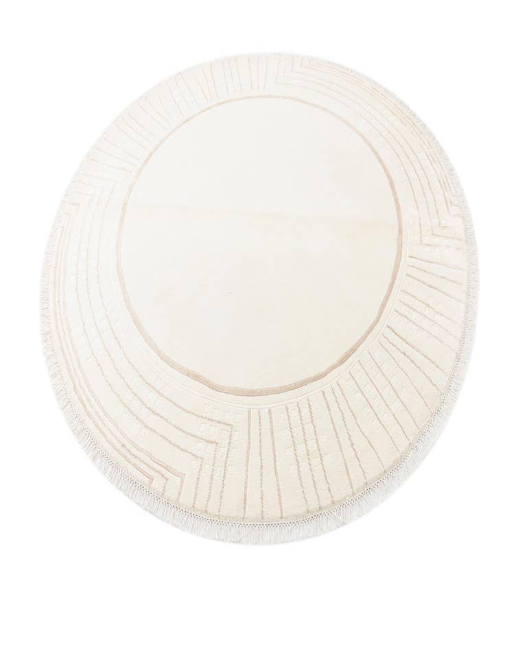 Detail image of  6' 7 x 6' 7  Hand Knotted Darya Round Rug