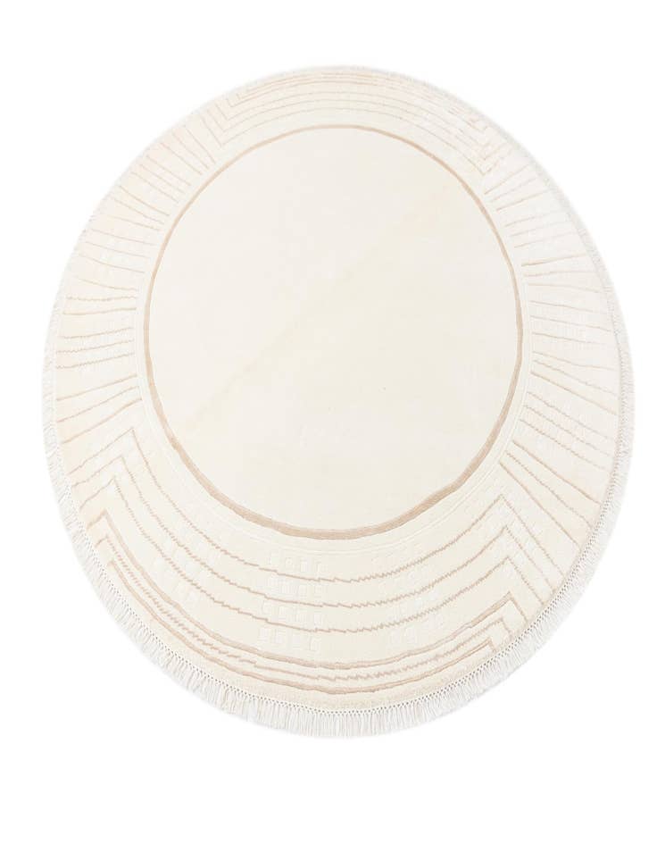 Detail image of  6' 7 x 6' 7  Hand Knotted Darya Round Rug