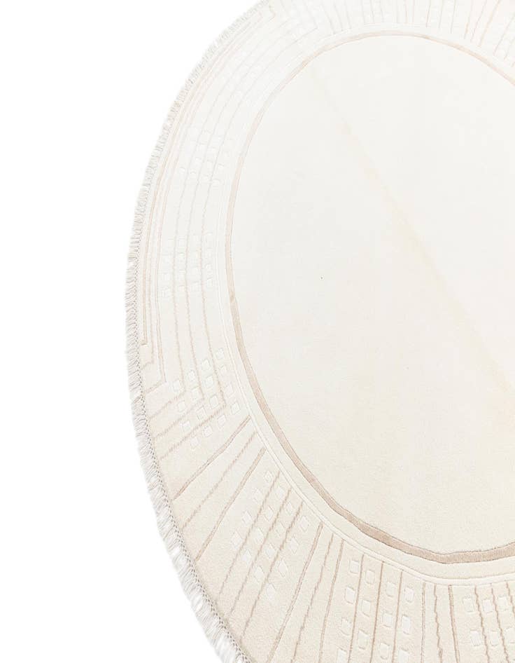 Detail image of  6' 7 x 6' 7  Hand Knotted Darya Round Rug