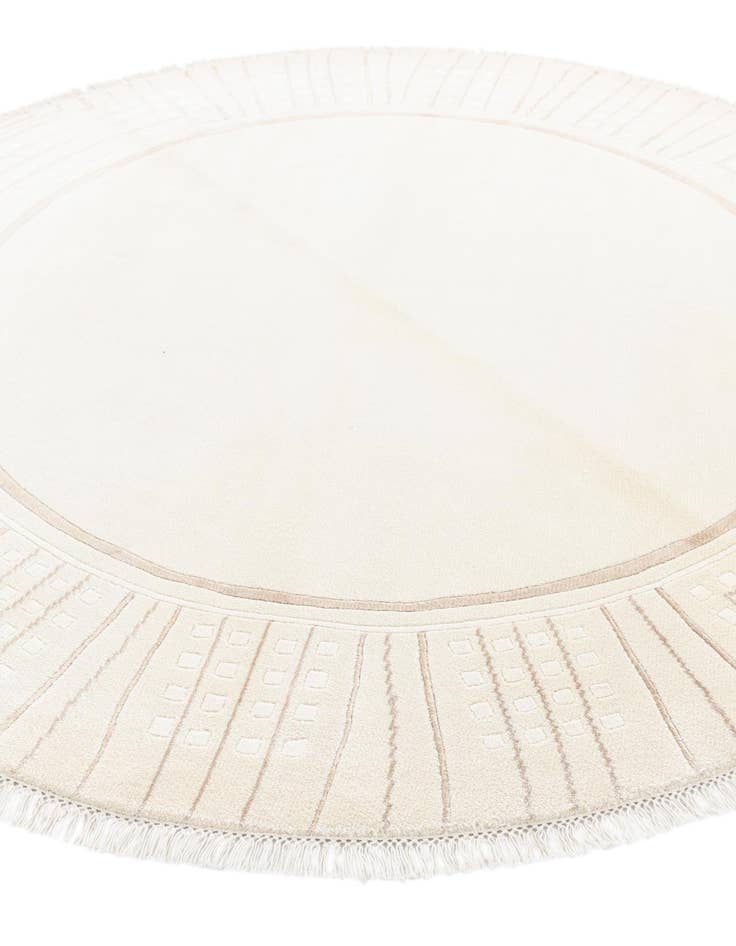 Detail image of  6' 7 x 6' 7  Hand Knotted Darya Round Rug