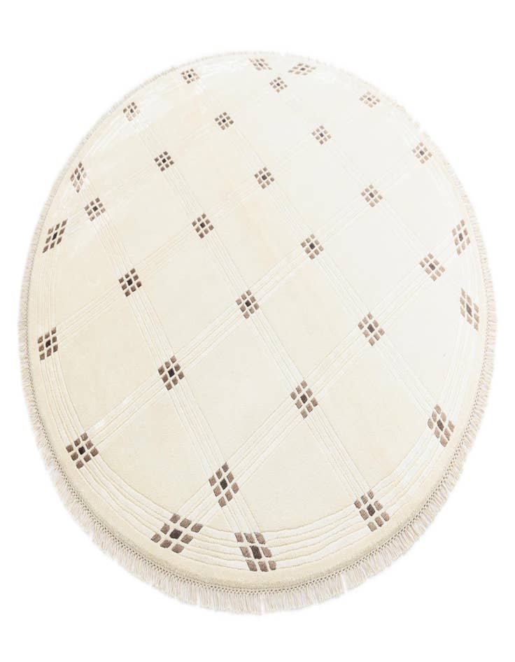 Detail image of  6' 4 x 6' 4  Hand Knotted Darya Round Rug