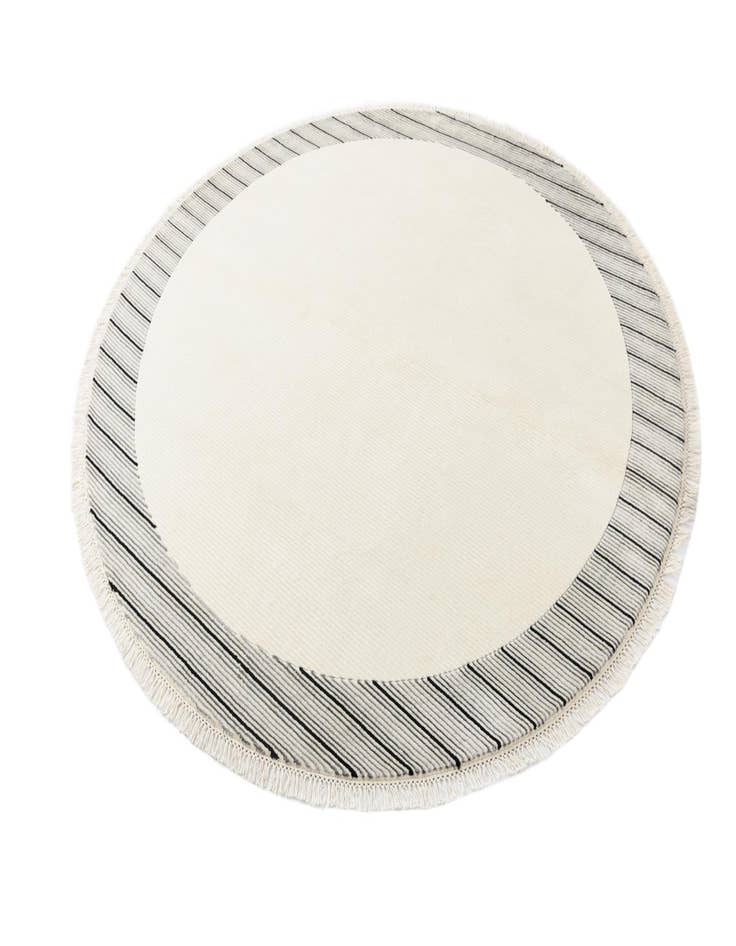 Detail image of  6' 6 x 6' 6  Hand Knotted Darya Wool Round Rug