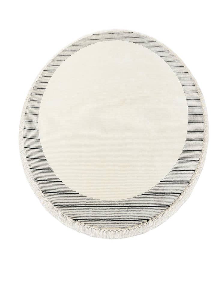 Detail image of  6' 6 x 6' 6  Hand Knotted Darya Wool Round Rug