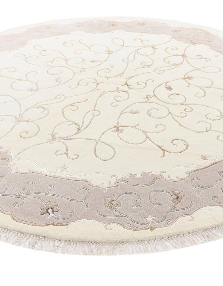 Detail image of  7' 10 x 7' 10  Hand Knotted Darya Wool Round Rug