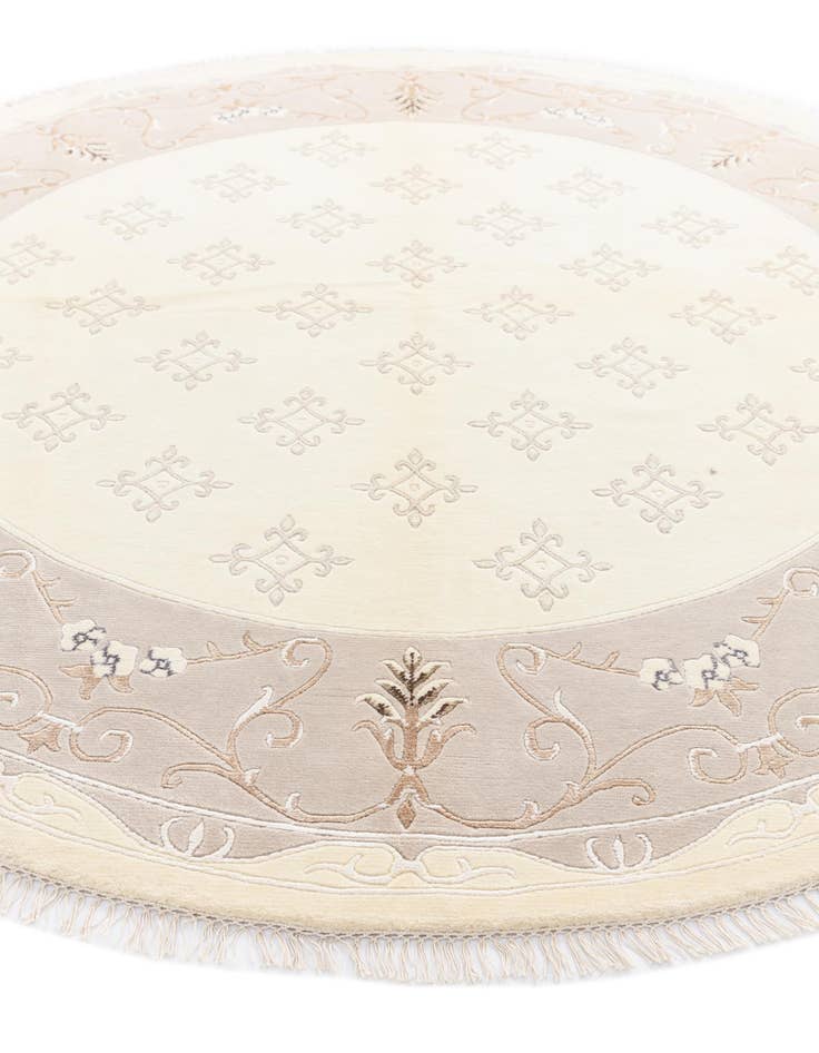 Detail image of  8' 3 x 8' 3  Hand Knotted Darya Wool Round Rug