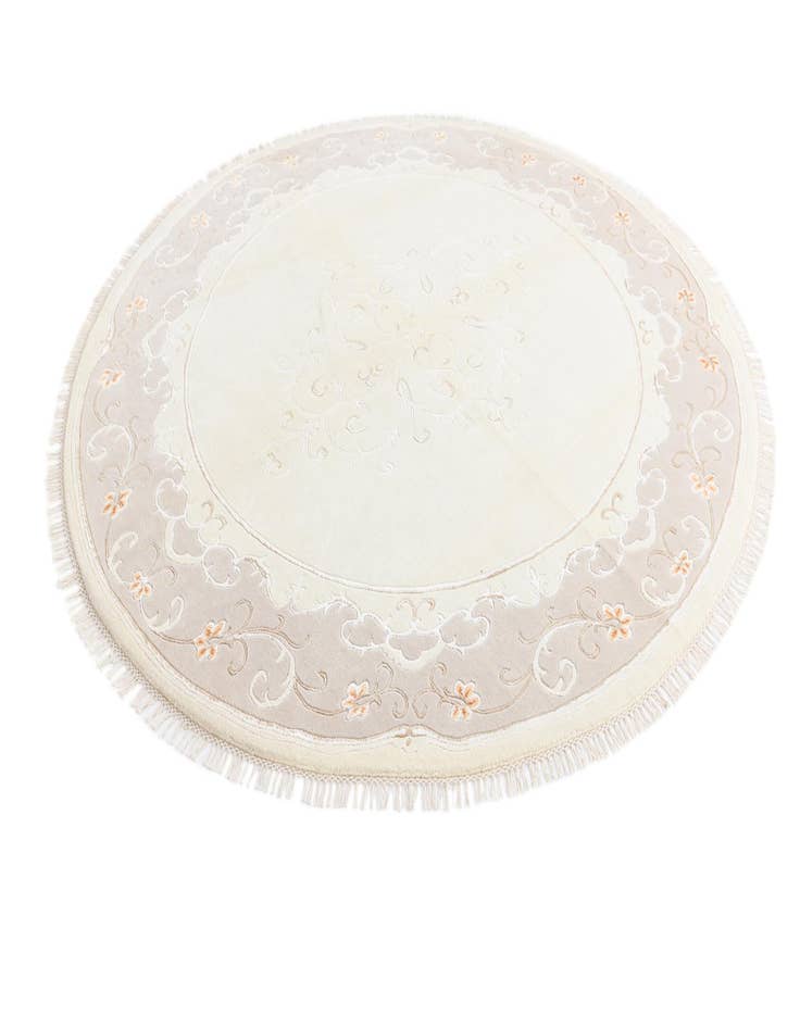 Detail image of  8' 4 x 8' 4  Hand Knotted Darya Wool Round Rug