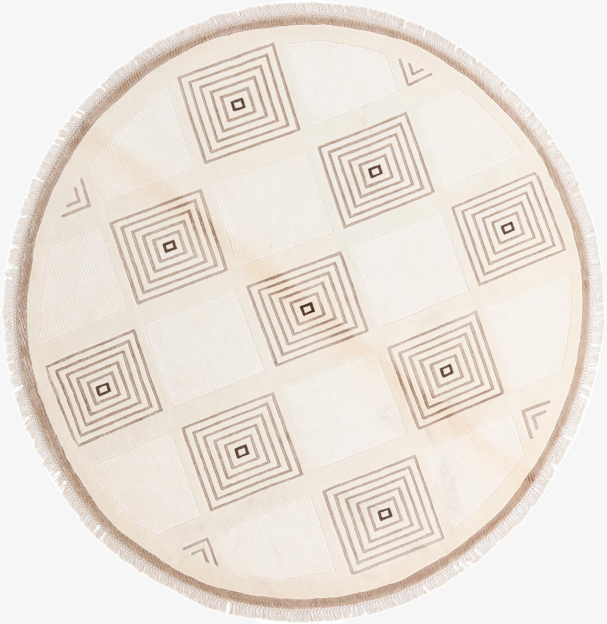  6' 3 x 6' 3  Hand Knotted Darya Round Rug