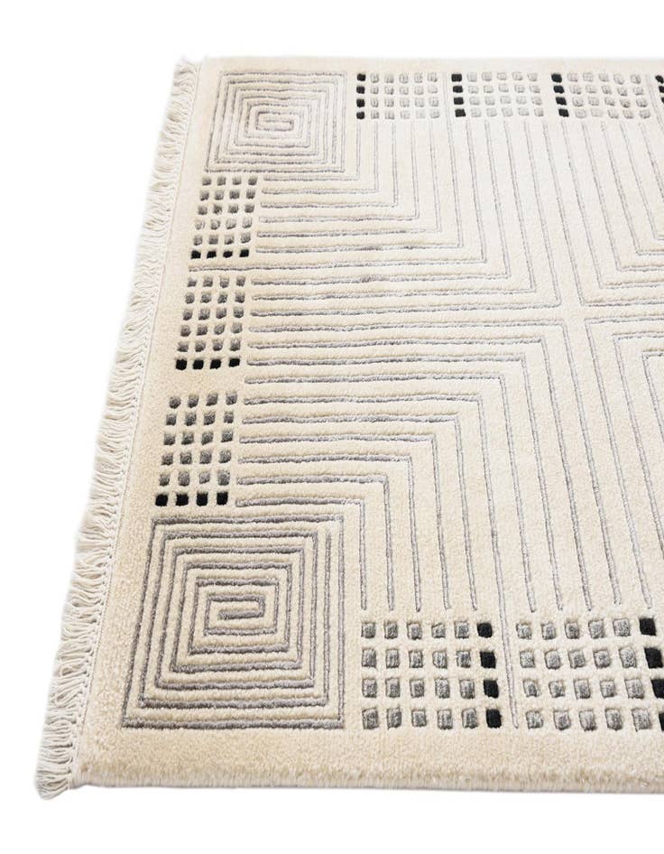 Detail image of  2' 8 x 10'  Hand Knotted Darya Wool Runner Rug