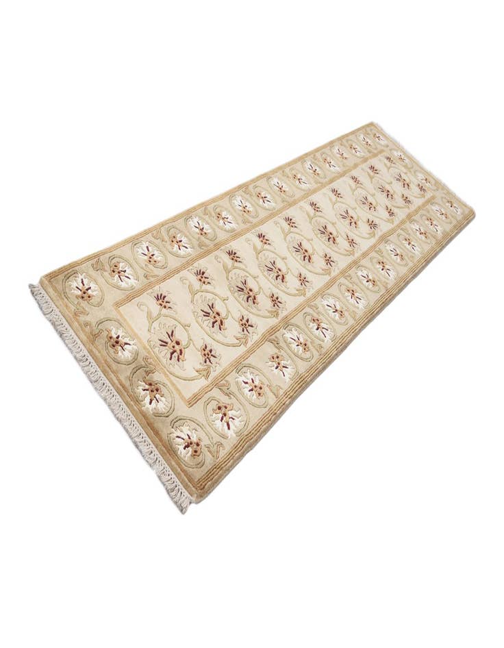 Detail image of  2' 8 x 9' 9  Hand Knotted Darya Wool Runner Rug