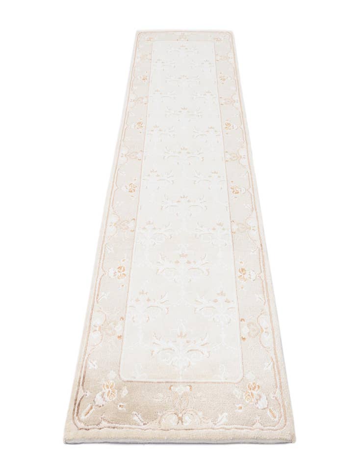 Detail image of  2' 10 x 10'  Hand Knotted Darya Wool Runner Rug