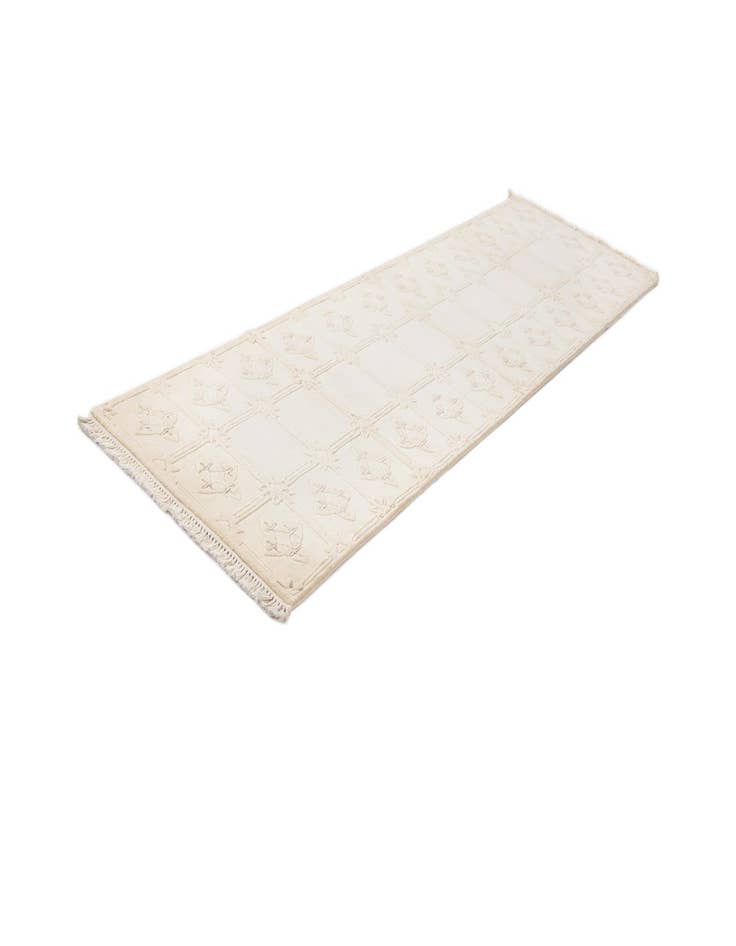 Detail image of  2' 8 x 9' 5  Hand Knotted Darya Wool Runner Rug