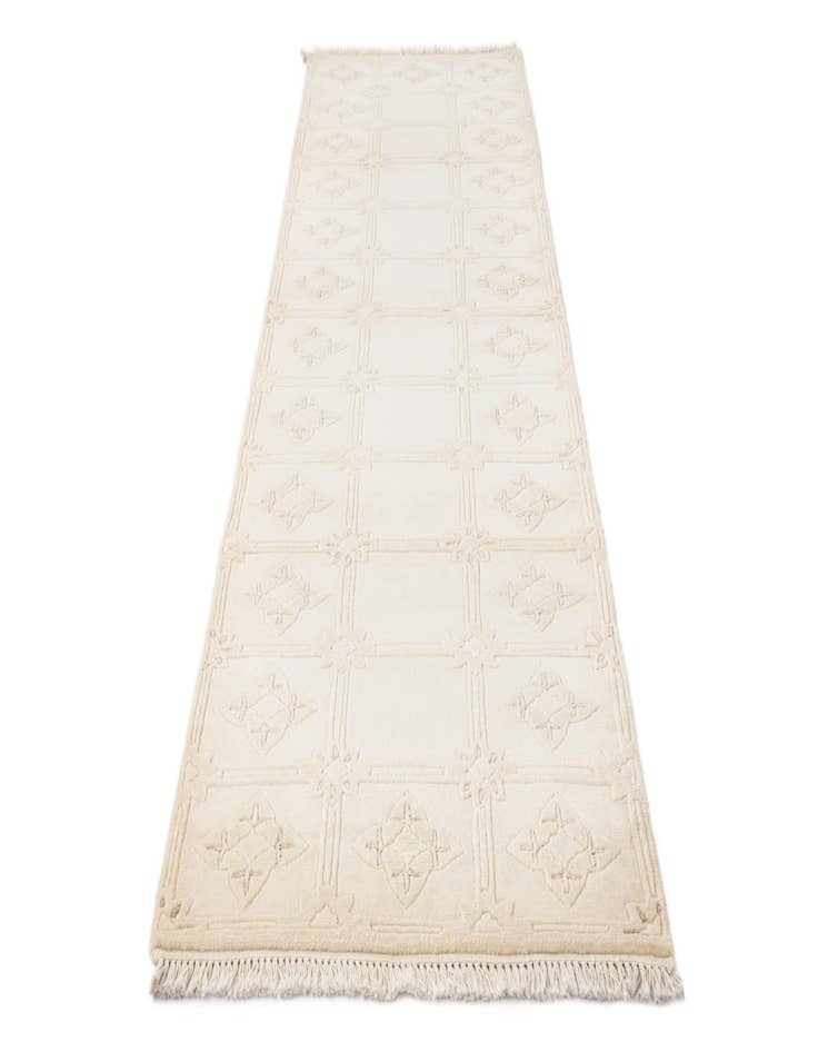 Detail image of  2' 8 x 9' 5  Hand Knotted Darya Wool Runner Rug