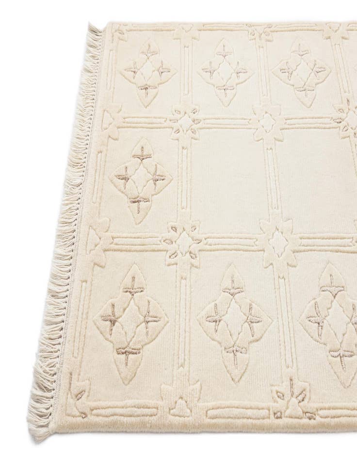 Detail image of  2' 8 x 9' 5  Hand Knotted Darya Wool Runner Rug