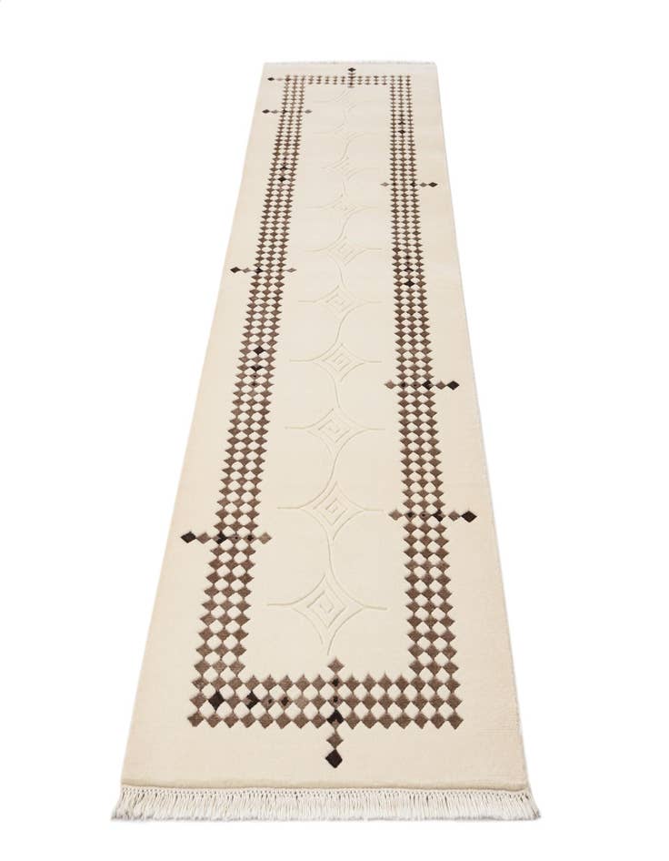 Detail image of  2' 9 x 9' 7  Hand Knotted Darya Wool Runner Rug