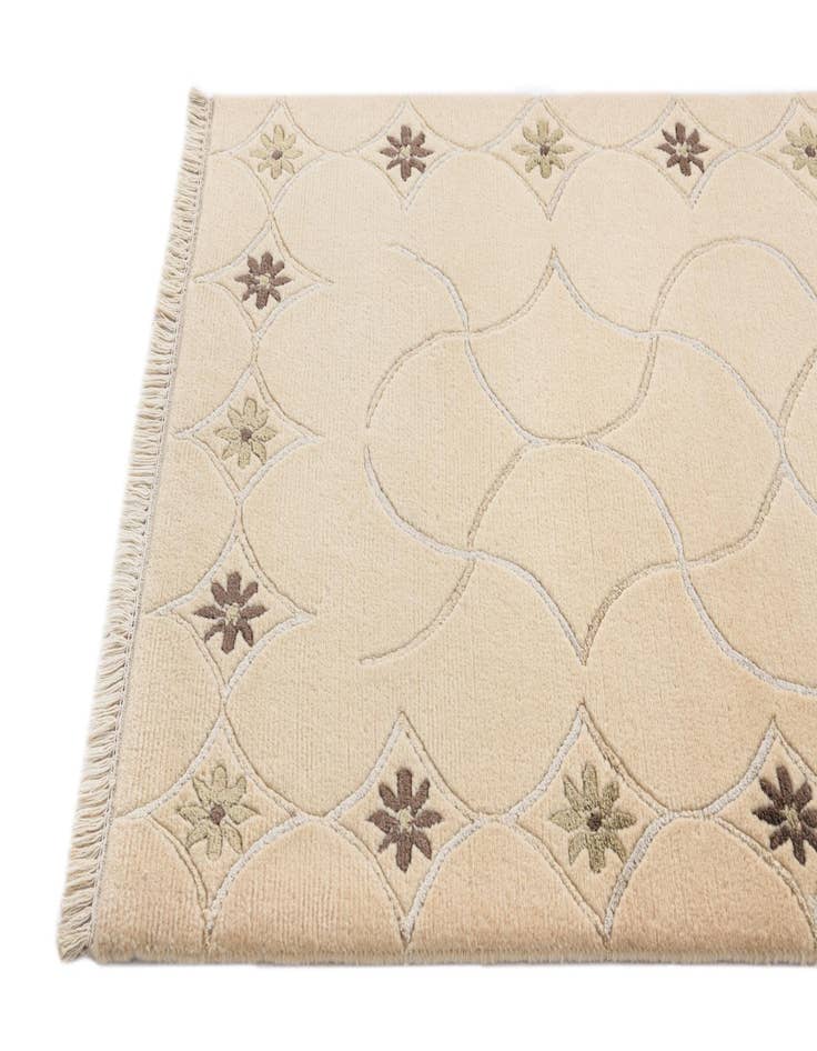 Detail image of  2' 7 x 9' 10  Hand Knotted Darya Wool Runner Rug