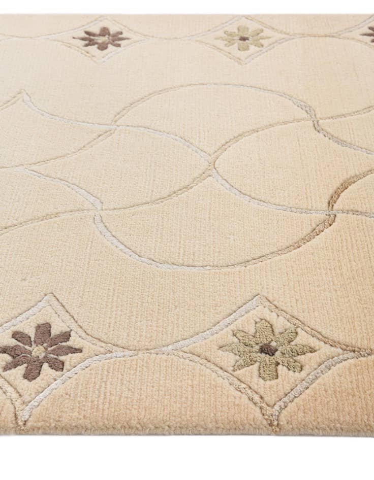 Detail image of  2' 7 x 9' 10  Hand Knotted Darya Wool Runner Rug