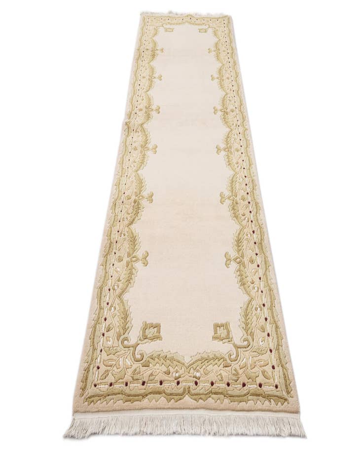 Detail image of  2' 9 x 9' 10  Hand Knotted Darya Wool Runner Rug