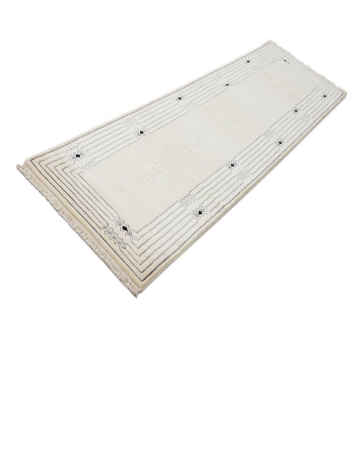 Detail image of  2' 7 x 10' 2  Hand Knotted Darya Wool Runner Rug