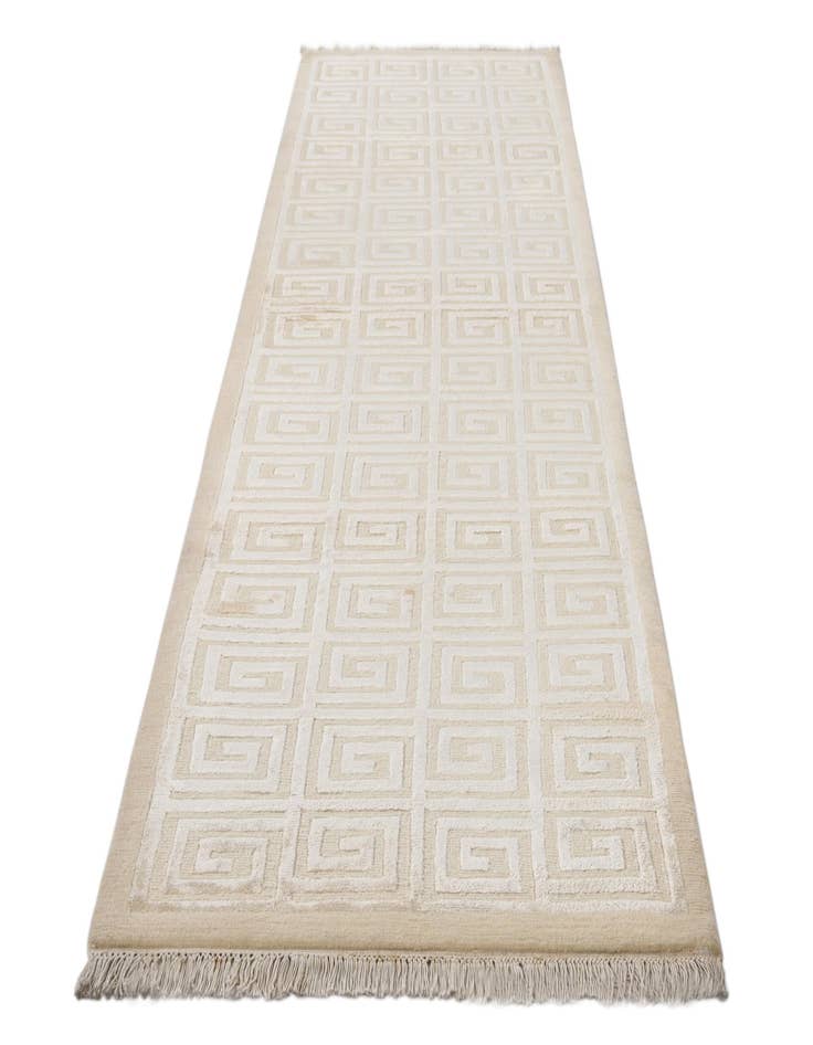 Detail image of  2' 10 x 9' 10  Hand Knotted Darya Wool Runner Rug