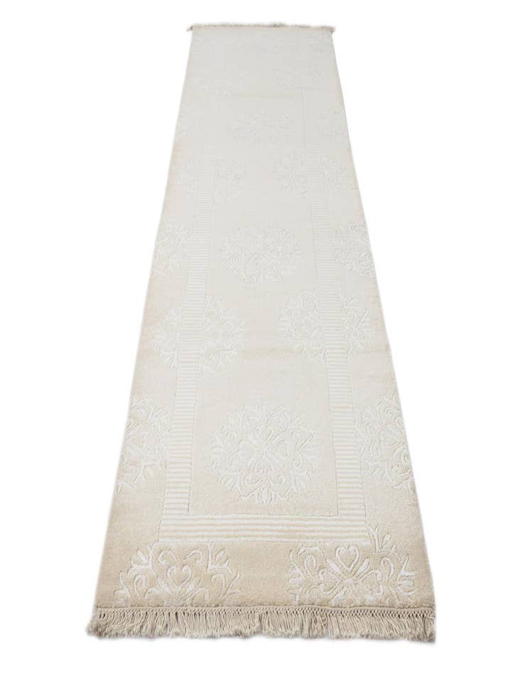 Detail image of  2' 10 x 10' 4  Hand Knotted Darya Wool Runner Rug